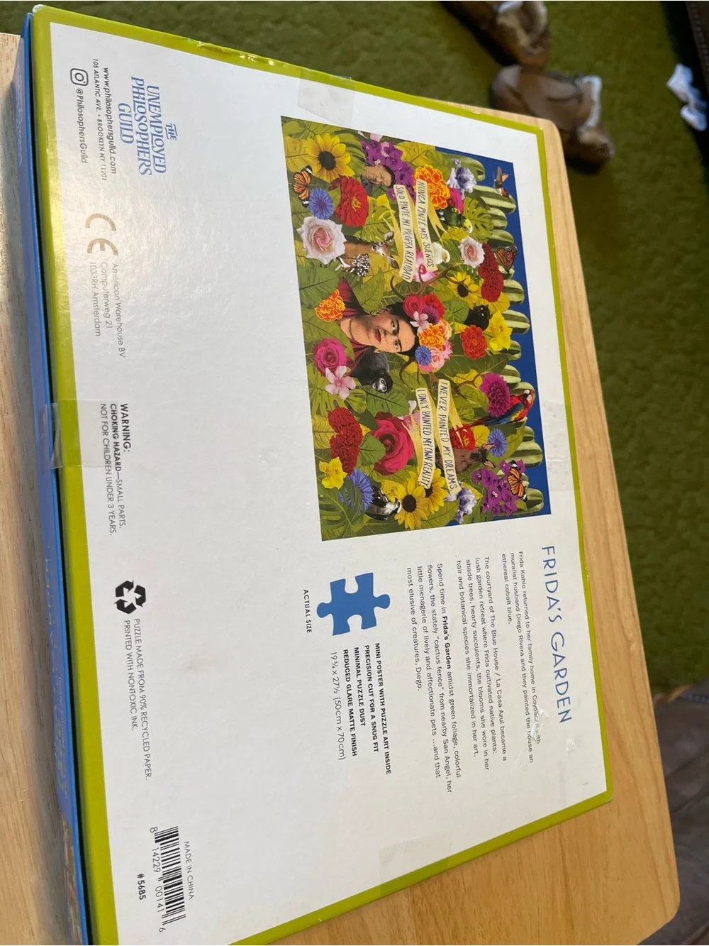 Frida's Garden 1000 interlocking Puzzle by Unemployed Philosopher's Guild